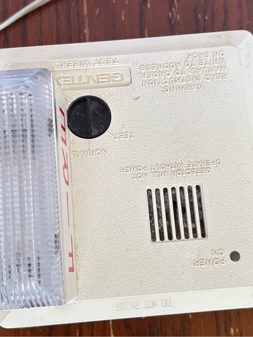 Gentex White Emergency Exit/Alarm Light